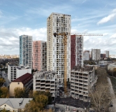 Ход строительства дома 1 в ЖК Малевич -