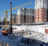 Ход строительства дома 1 в ЖК Миры -