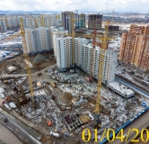 Ход строительства дома 12, 1 этап в Микрорайон Нанжуль-Солнечный -