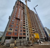 Ход строительства дома литер 13 в ЖК Волна -