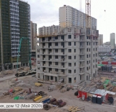 Ход строительства дома 37, строение 1 в ЖК Мироздание -