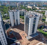 Ход строительства дома 4 в ЖК Белый квартал на Свободном -