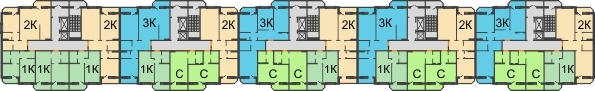 Планировка 1 этажа в доме Литер 1, Участок 120 в ЖК Суворовский