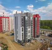 Ход строительства дома В.1, 2 этап в ЖК Краснопольский -