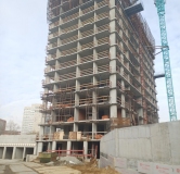 Ход строительства дома 1 в ЖК Расцветай на Кропоткина -