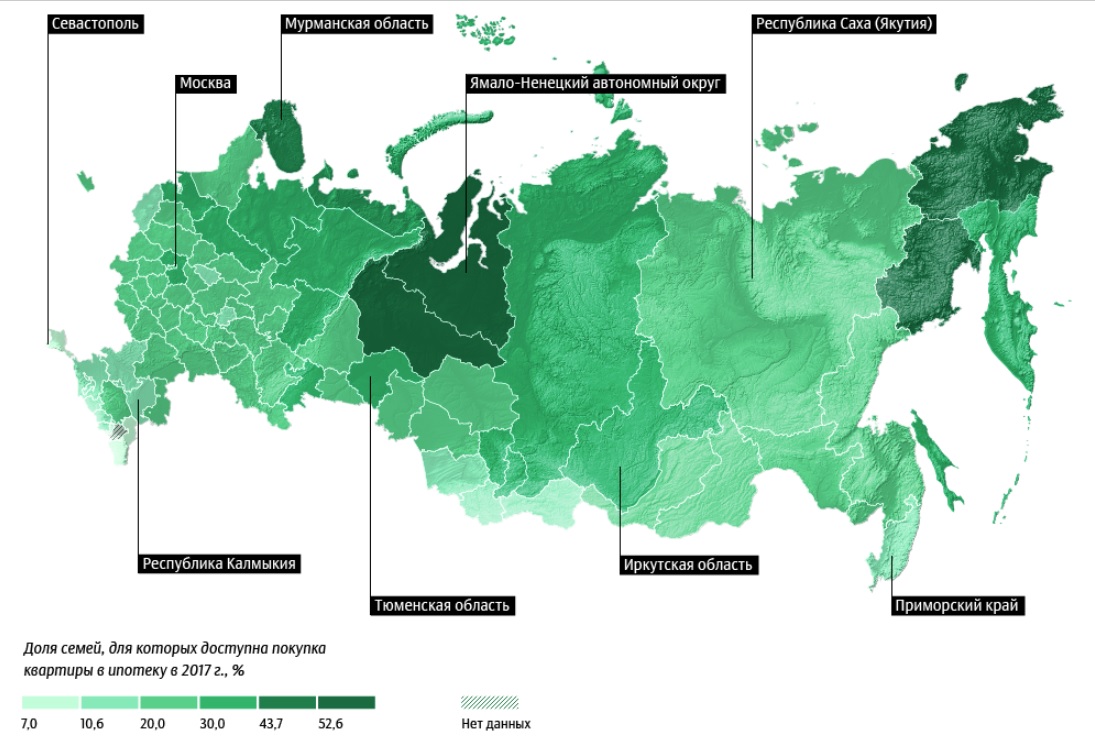 Карта доступности нижегородской области