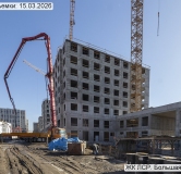 Ход строительства дома 3А.1 в ЖК ЛСР.Большая Охта -