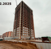 Ход строительства дома Литер 1, секция А в ЖК Космо -