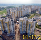 Ход строительства дома № 13 в Микрорайон Нанжуль-Солнечный -