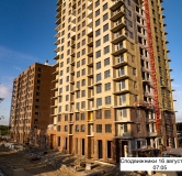 Ход строительства дома к 18 в ЖК Сподвижники -