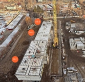 Ход строительства дома 26 в ЖК Авиатоr -