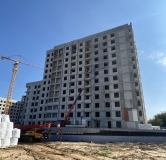 Ход строительства дома 1 в ЖК Статный -