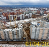 Ход строительства дома 12, 1 этап в Микрорайон Нанжуль-Солнечный -