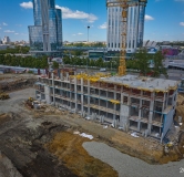 Ход строительства дома 1.2 (19Б) в ЖК Меридиан -