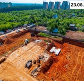 Ход строительства дома 10 в ЖК Ежевика -
