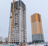 Ход строительства дома № 8 в ЖК Мёд -