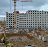 Ход строительства дома 1.1 в ЖК Патриот -