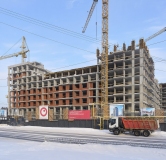 Ход строительства дома 1 в ЖК Траектория -