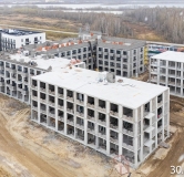 Ход строительства дома № 11 (ГП-5), этап 11 в ЖК Скандиа. Квартал у озера -