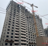 Ход строительства дома № 2, секция 6,7 в ЖК Развитие -