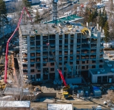 Ход строительства дома секция 2, 2.1 в ЖК Пульсар -