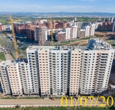 Ход строительства дома 12, 1 этап в Микрорайон Нанжуль-Солнечный -