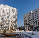 Ход строительства дома секции Д,Е,Ж,И в ЖК Новая Дема -