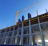 Ход строительства дома 140Б, 1 этап (поз.1,2) в ЖК Оникс -