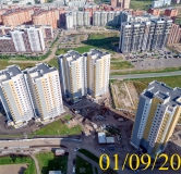 Ход строительства дома № 13 в Микрорайон Нанжуль-Солнечный -