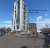 Ход строительства дома 38 в ЖК Автограф -