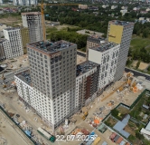 Ход строительства дома № 109, корпус 1 (ГП-73) в ЖК Беринг -