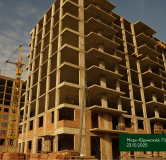 Ход строительства дома № 1.3 в ЖК Плодово-Ягодный -