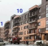 Ход строительства дома 10 в ЖК Лето -