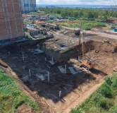 Ход строительства дома 4 в ЖК Аллея Парк -