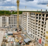 Ход строительства дома 1 этап, Корпус В в ЖК Квартал Заречье -