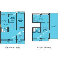 3 комнатная квартира 210,1 м² в ЖК Европейский квартал, дом Дом 9 - планировка