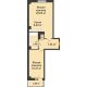 2 комнатная квартира 59,38 м² в ЖК Сокол на Оганова, дом Литер 2 - планировка