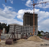 Ход строительства дома 2 в ЖК Лес -