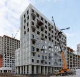Ход строительства дома 10, корпус 1 в ЖК Остров-сад -