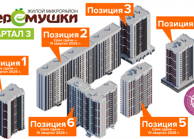 Дом Позиция 1, 3 квартал в Микрорайон Черемушки - фото 1