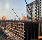 Ход строительства дома 2 в ЖК Лотос -