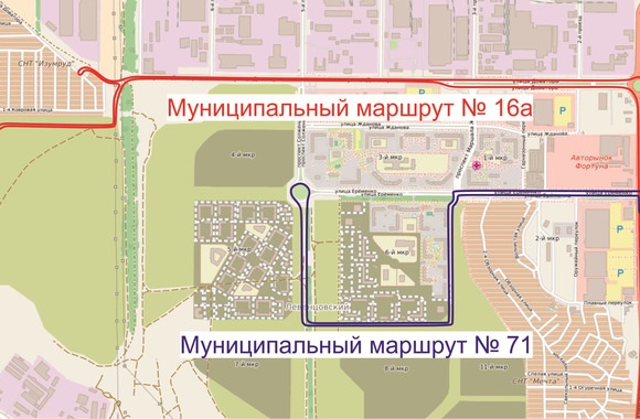 Власти предложили изменить схемы автобусных маршрутов №16а и №71 в Левенцовском микрорайоне