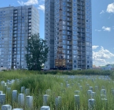 Ход строительства дома 5.7 в ЖК ЭКО-квартал на Кедровой -