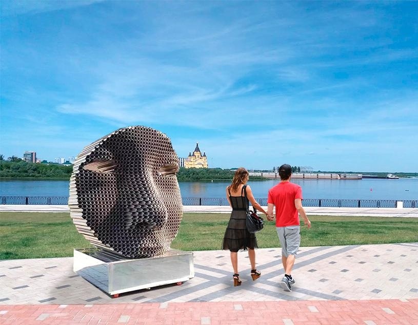 На набережной Нижнего Новгорода появится лицо из труб - фото 1